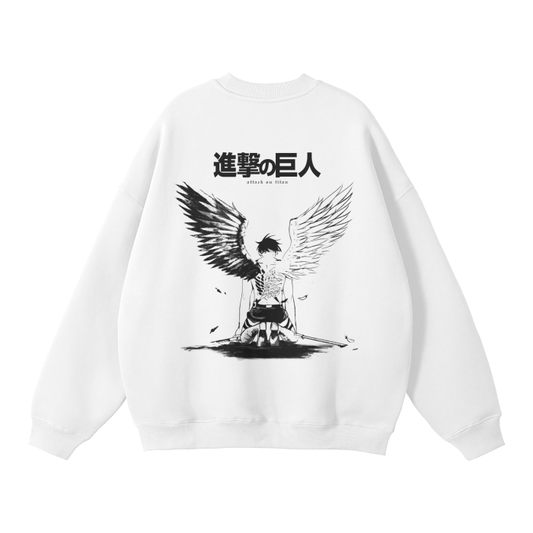 Wings of Destruction Sweatshirt White - AY - Line Anime