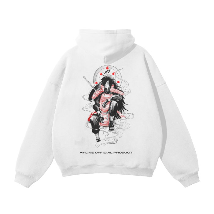 Eye of the Moon Streetwear Hoodie White