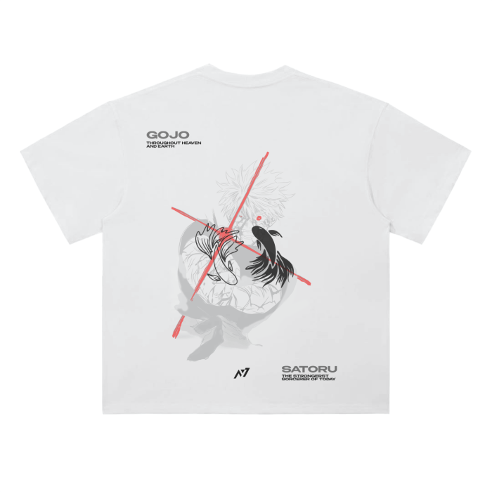 The Strongest Sorcerer Streetwear Shirt White Heavy Weight - AY - Line Anime