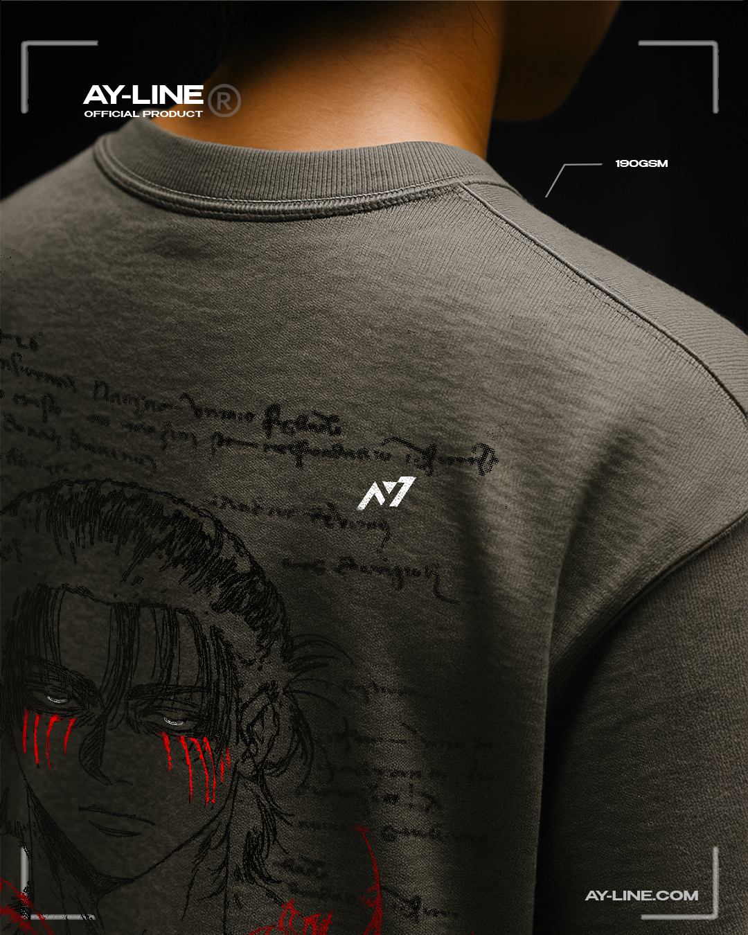 The Unforgiven Path Streetwear Shirt Grey - AY-Line Anime