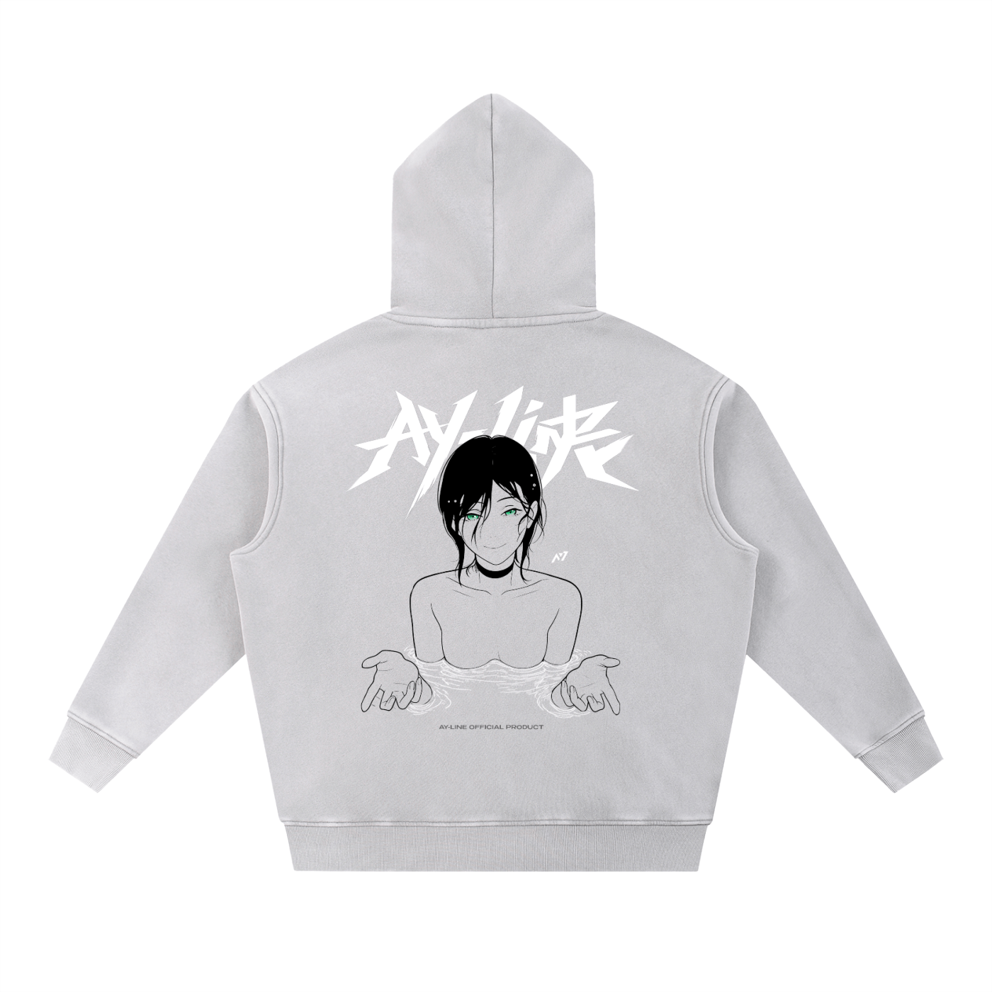 Depth Washed Streetwear Hoodie - AY - Line Anime