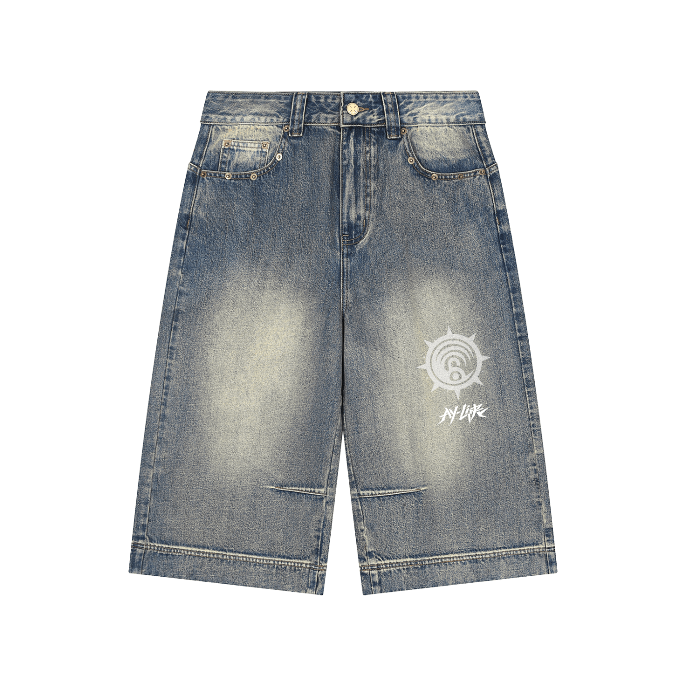The Watchman Denim Shorts - AY - Line Anime