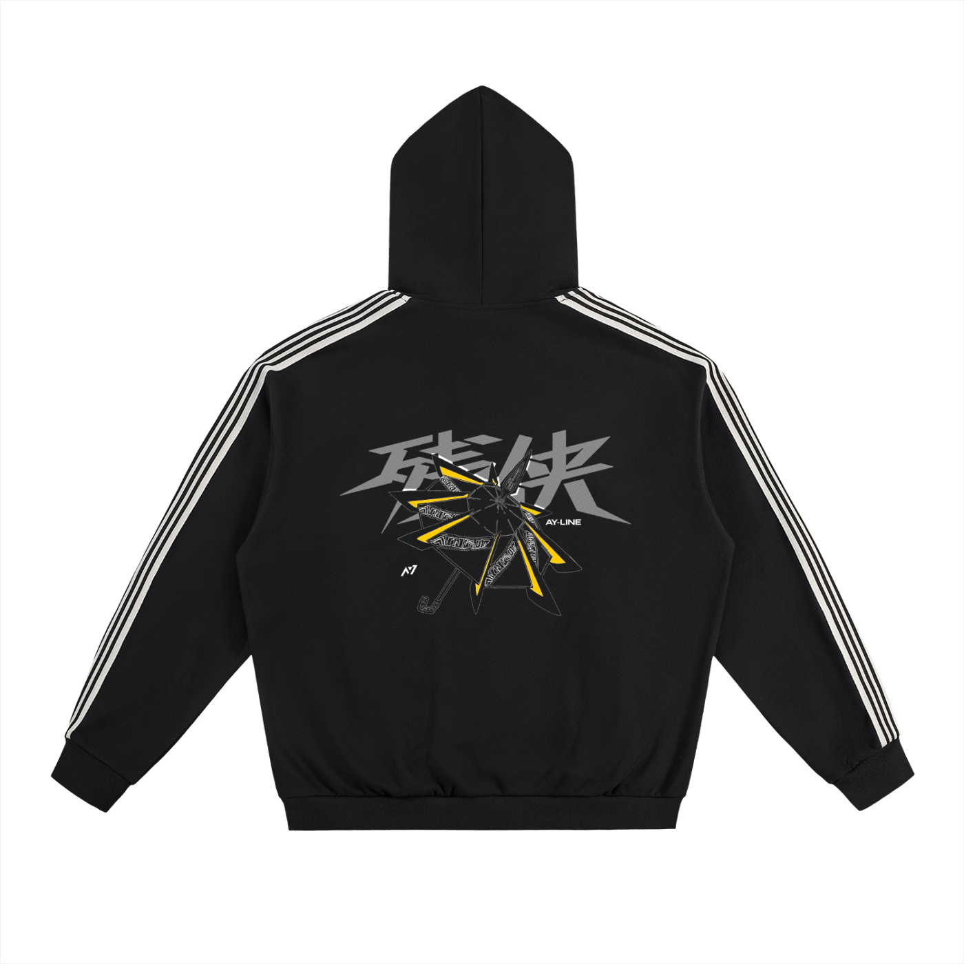 Shatterpoint Striped Hoodie - AY - Line Anime