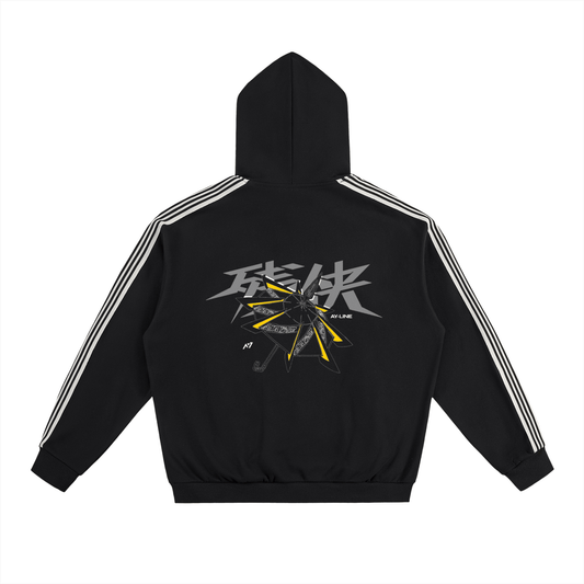 Shatterpoint Striped Hoodie - AY - Line Anime