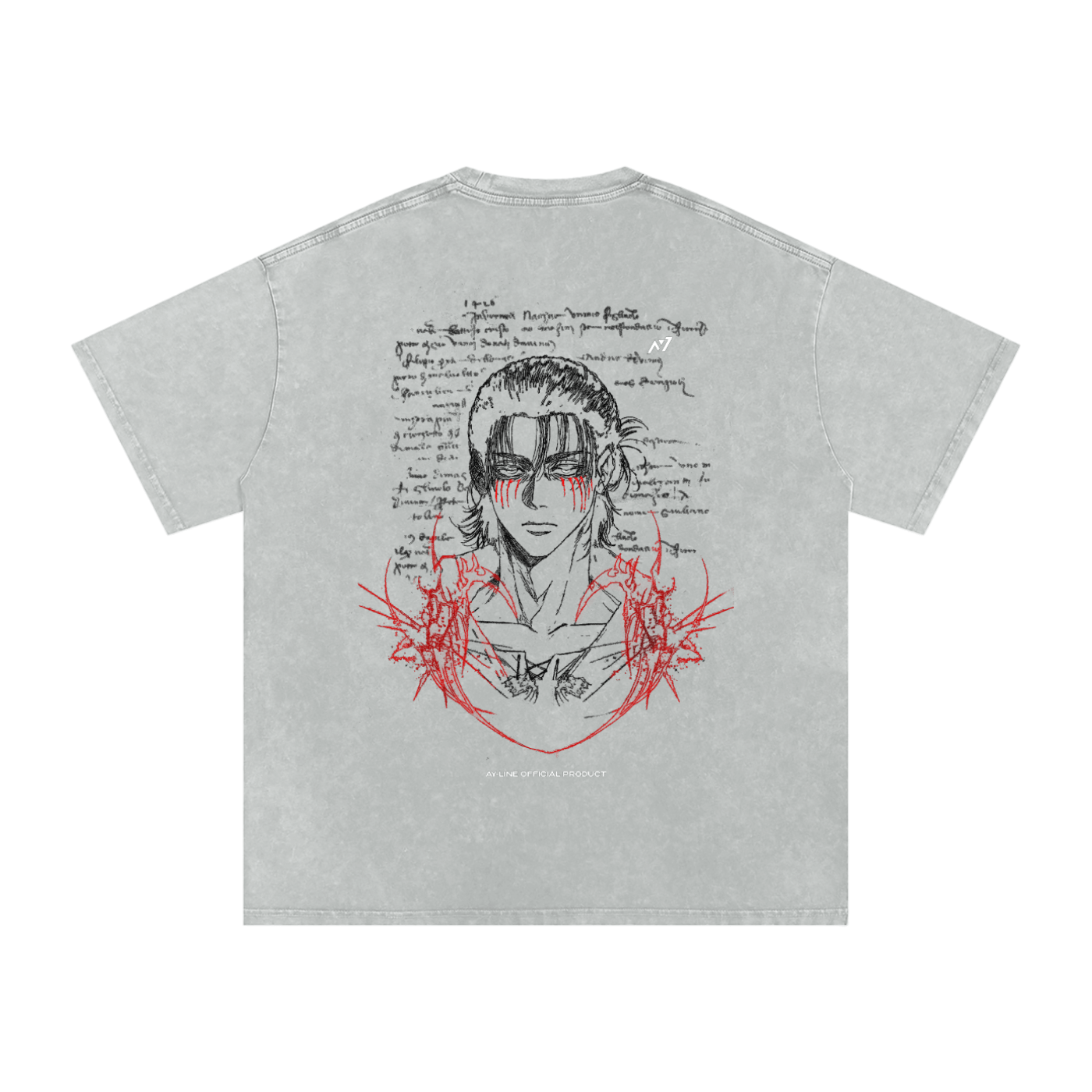 The Unforgiven Path Washed Streetwear Shirt - AY - Line Anime