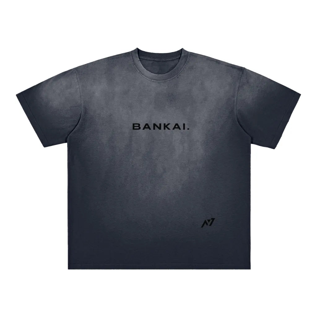 Blade of Justice Hollow Streetwear Shirt Grey Washed Heavy Weight - AY - Line Anime