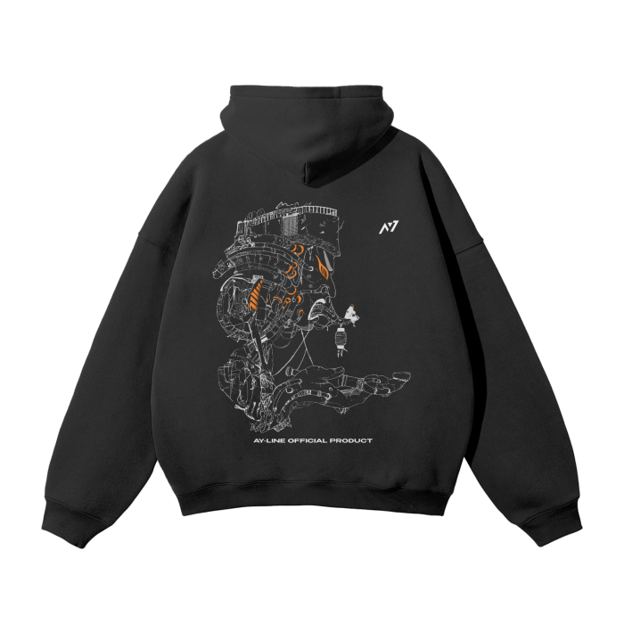 Cycle of Despair Streetwear Hoodie Black - AY - Line Anime