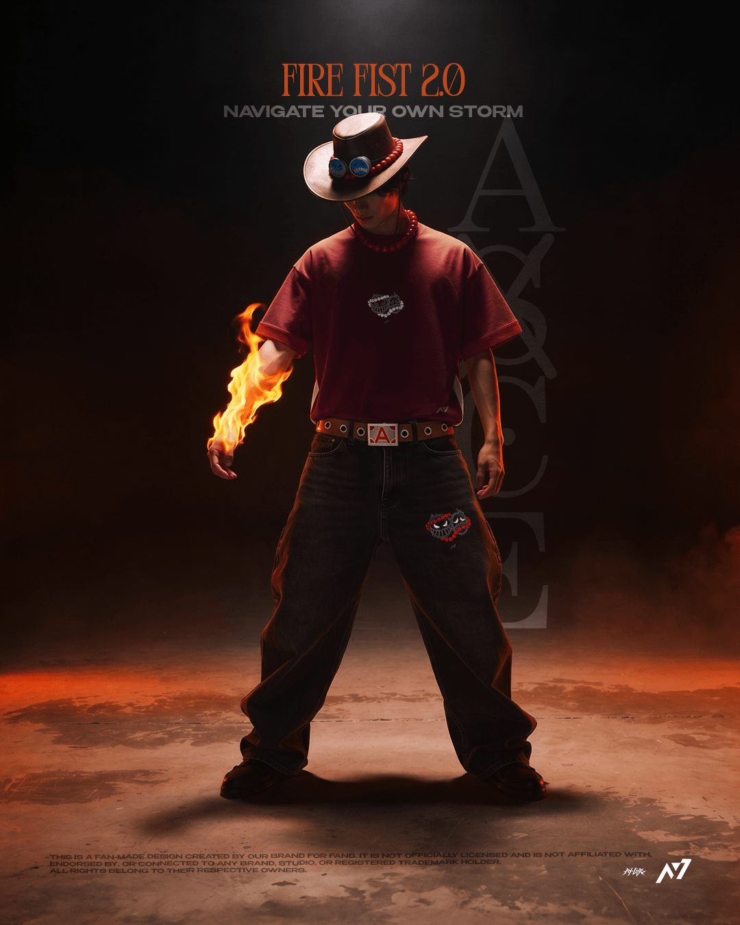Fire Fist 2.0 Streetwear Shirt - AY - Line Anime