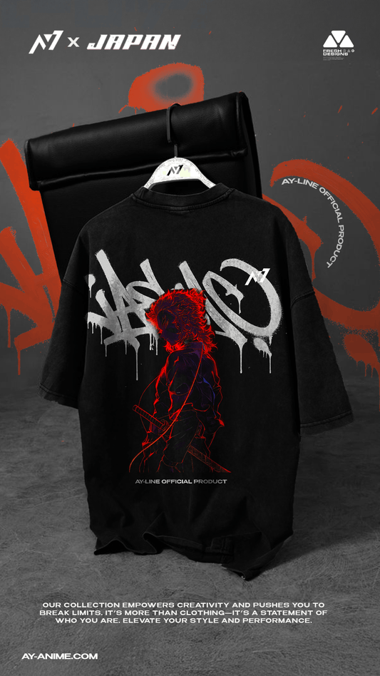Flame Hashira Streetwear Shirt - AY - Line Anime