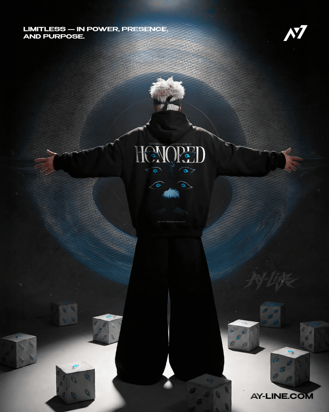 HONORED Streetwear Hoodie - AY - Line Anime