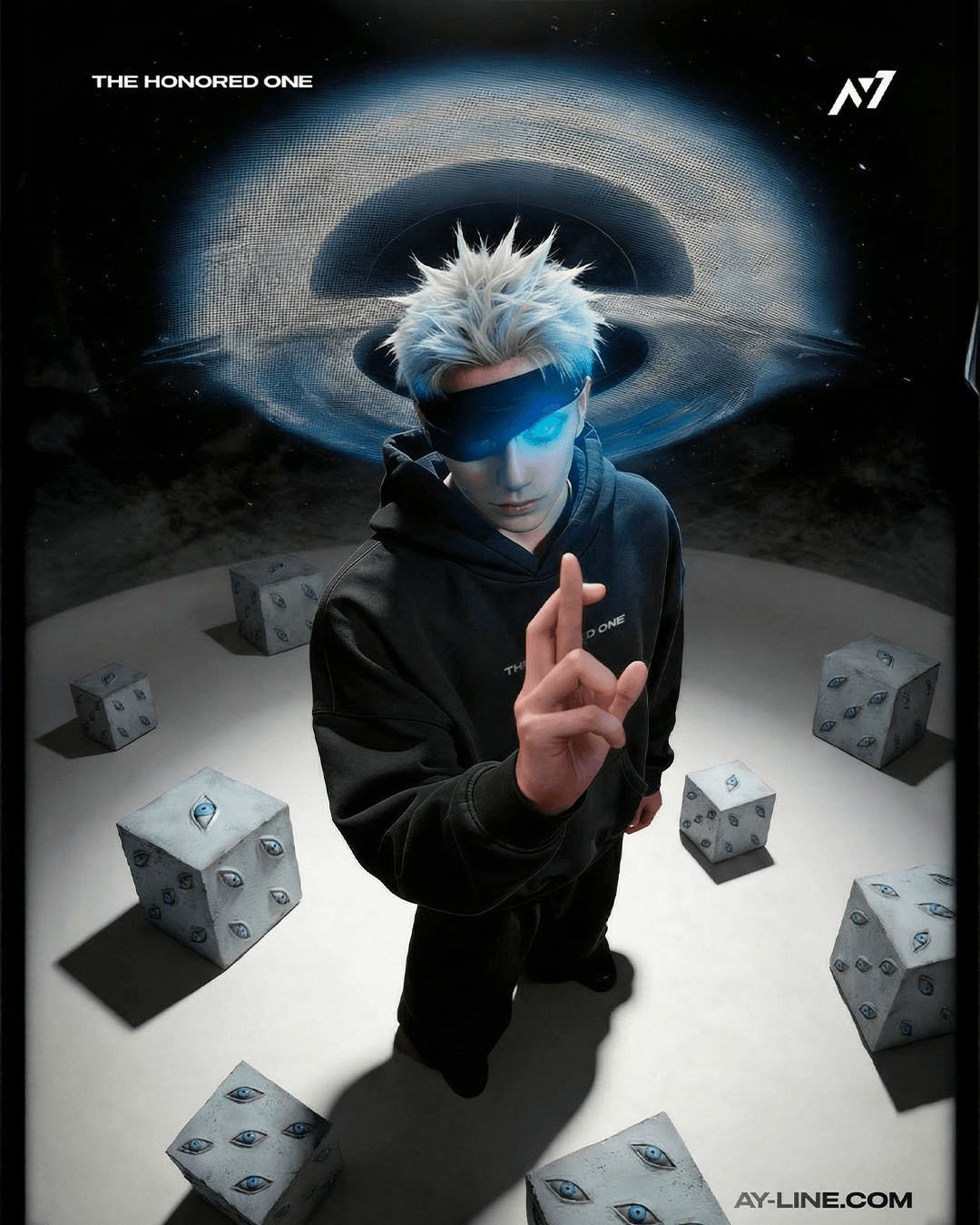 HONORED Streetwear Hoodie - AY - Line Anime