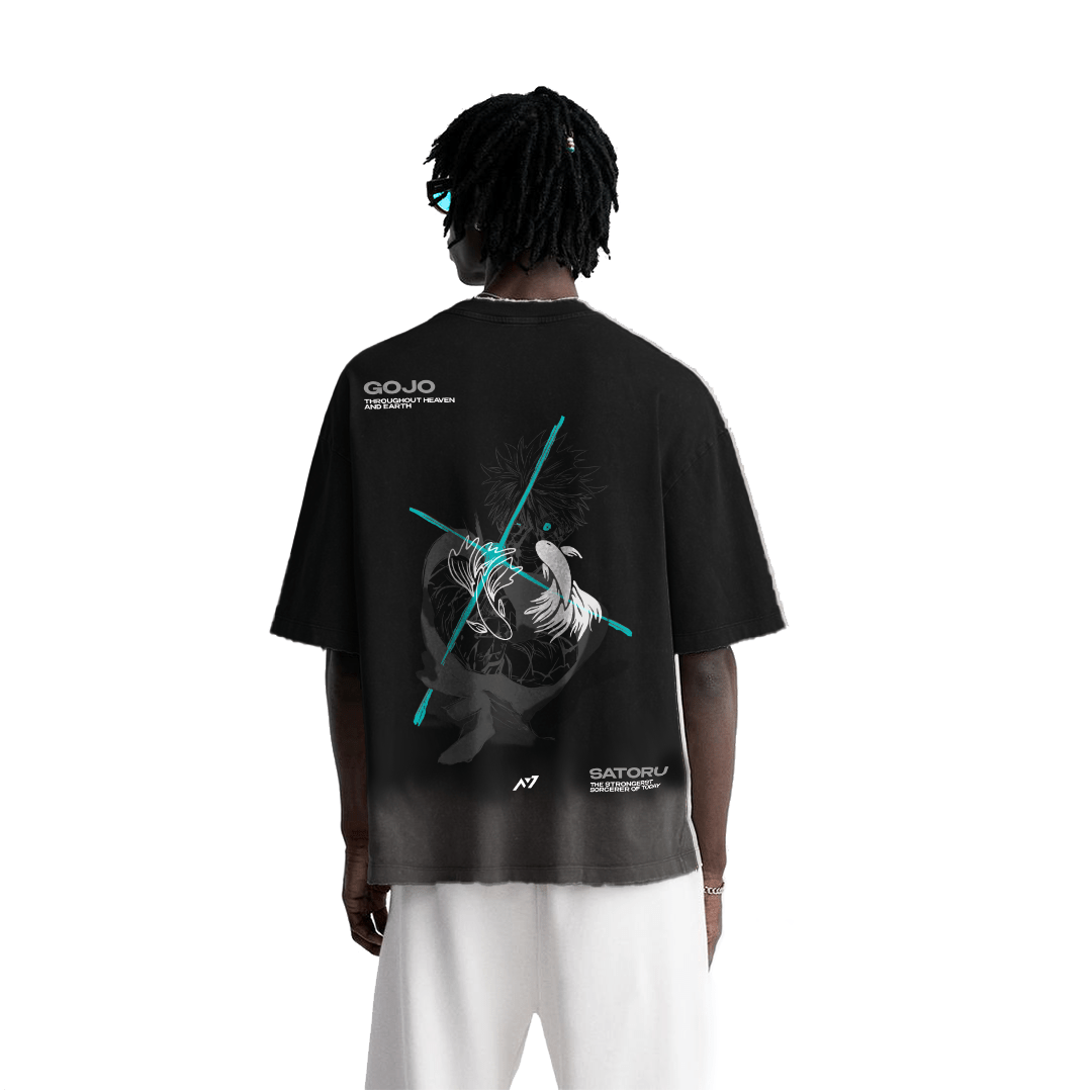 The Strongest Sorcerer Streetwear Shirt Black Washed - AY - Line Anime