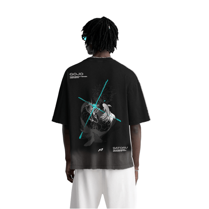 The Strongest Sorcerer Streetwear Shirt Black Washed