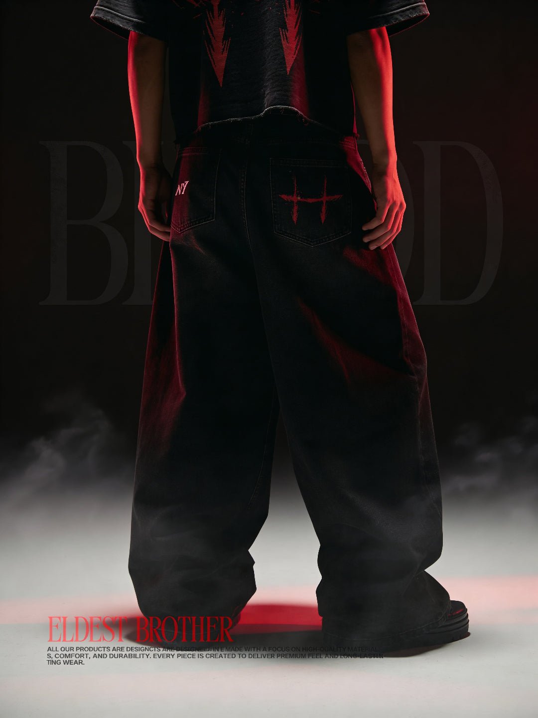 The Eldest Brother Streetwear Denim Jeans - AY - Line Anime