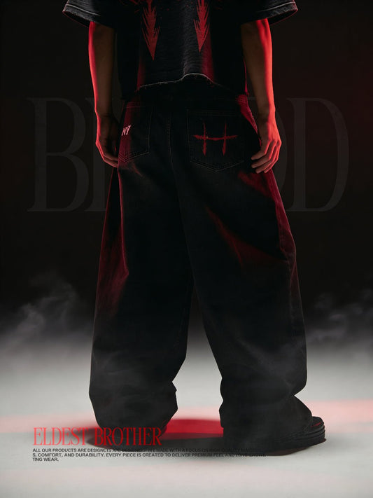 The Eldest Brother Streetwear Denim Jeans - AY - Line Anime