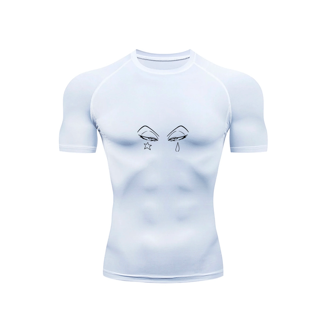Phantom Jester Streetwear Compression Shirt White - AY - Line Anime