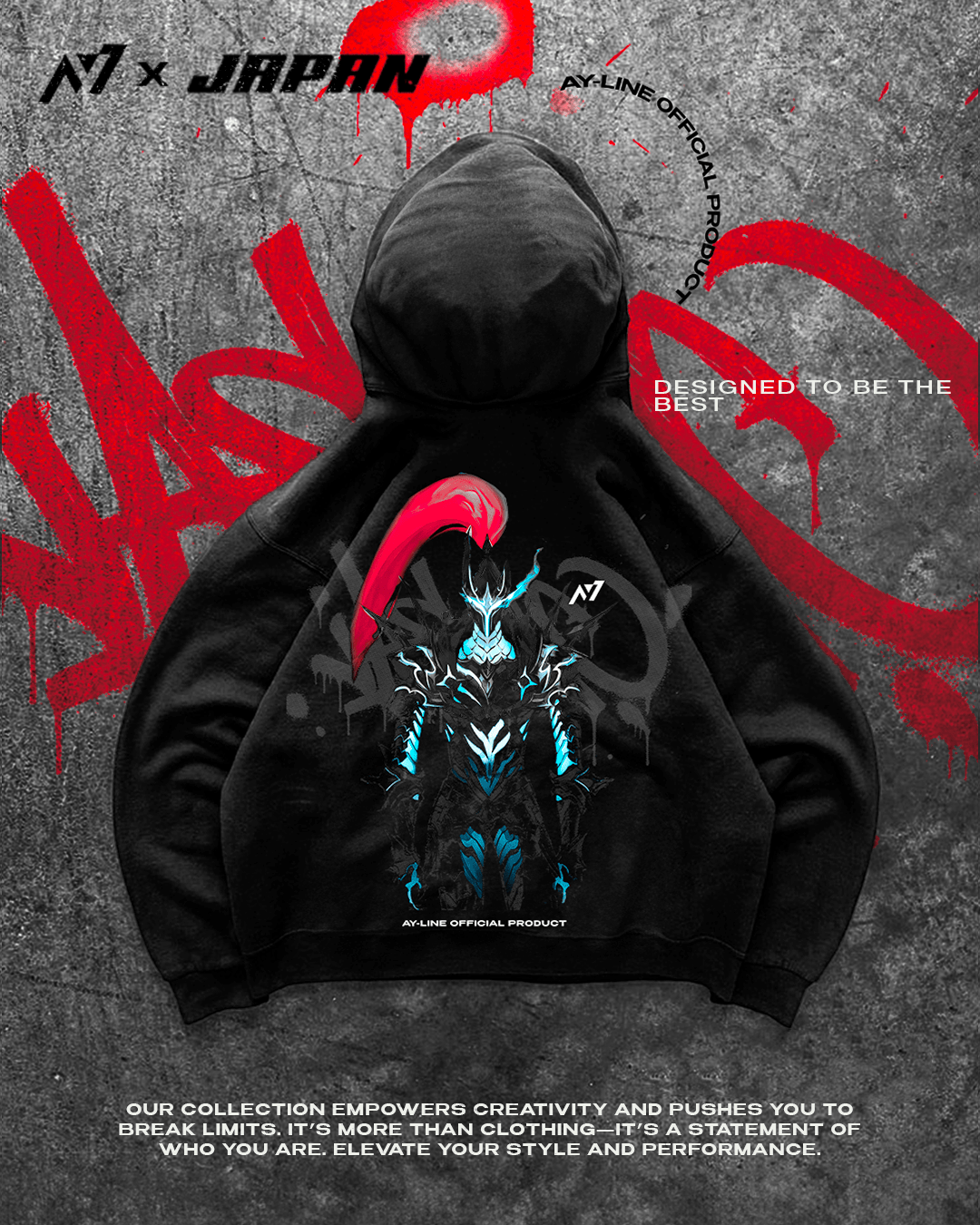 Shadow Knight Streetwear Hoodie - AY - Line Anime
