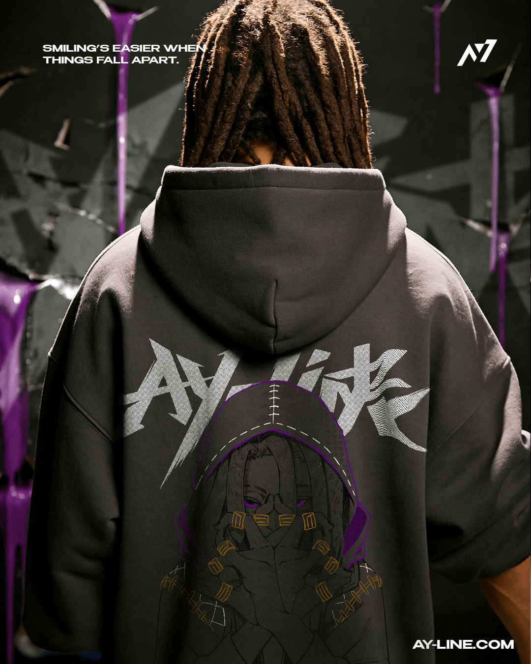 Veiled Enigma Streetwear Hoodie - AY - Line Anime