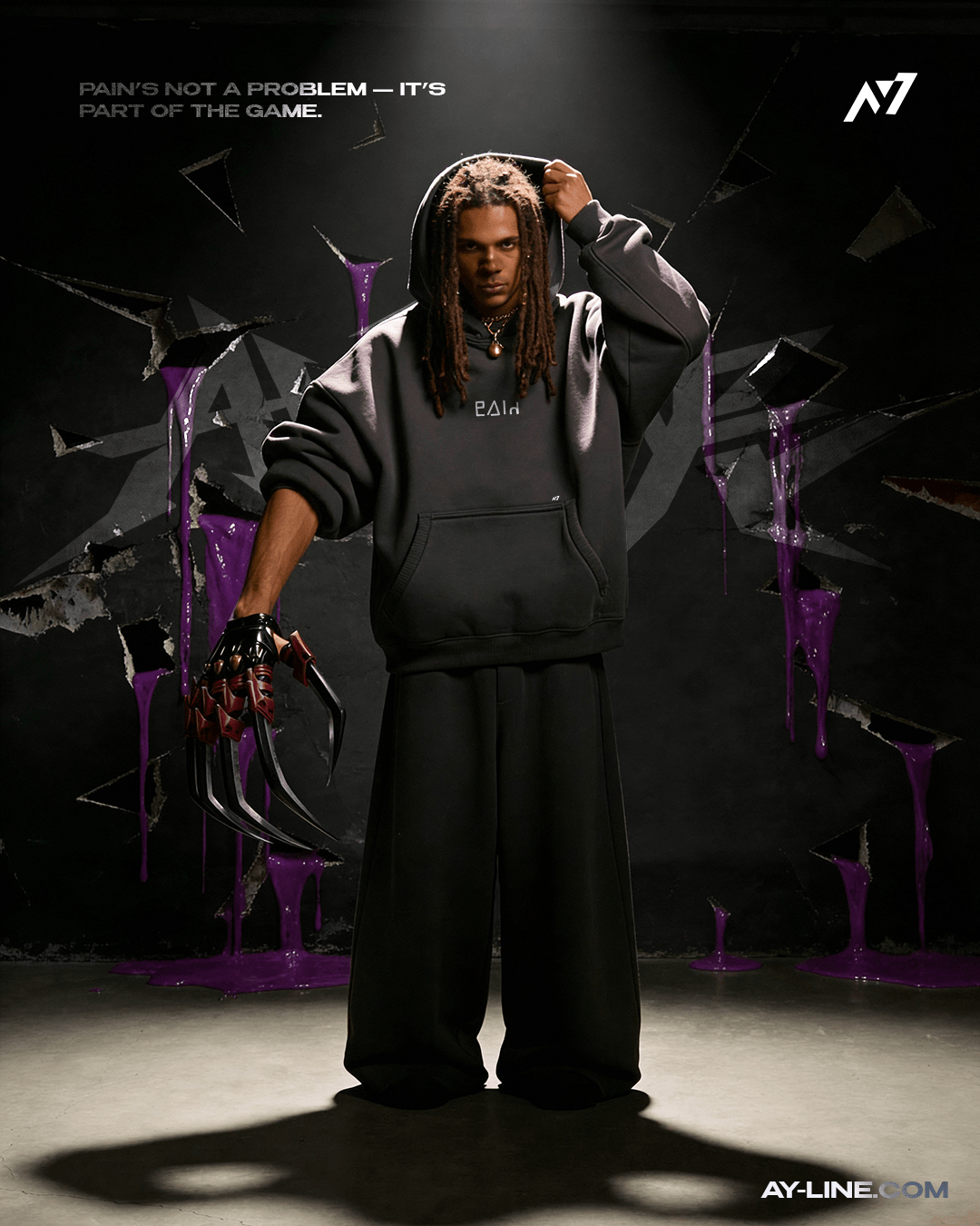 Veiled Enigma Streetwear Hoodie - AY - Line Anime