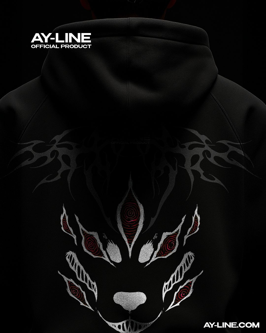 Red Eyes Streetwear Hoodie - AY - Line Anime