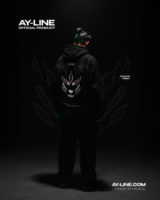 Red Eyes Streetwear Hoodie - AY - Line Anime