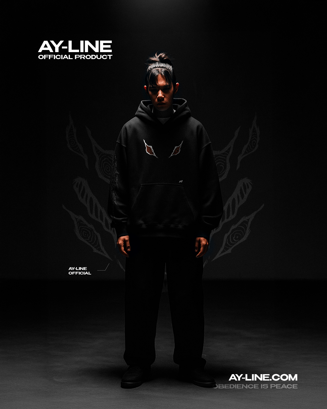 Red Eyes Streetwear Hoodie - AY - Line Anime