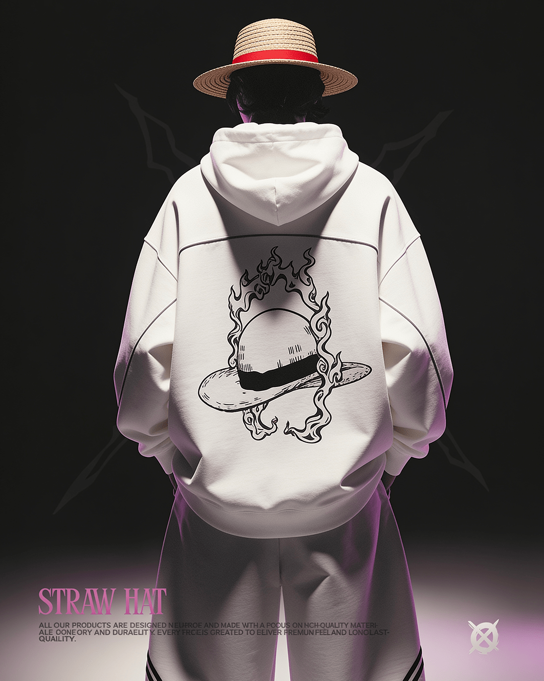 Straw Hat Streetwear Hoodie - AY-Line Anime