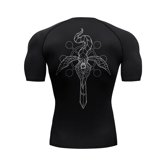 Wheel of Destruction Sword Compression Shirt - AY - Line Anime