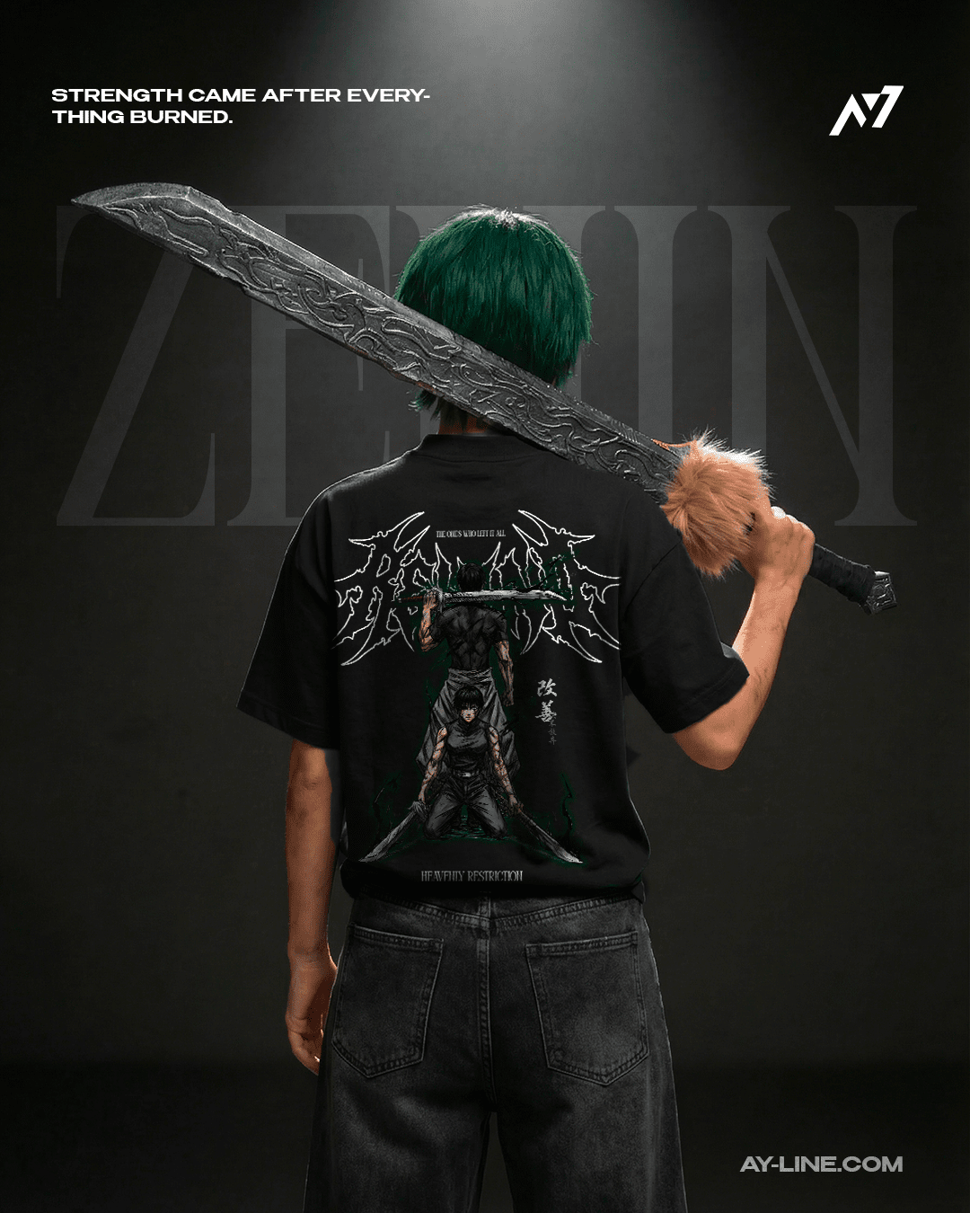 Heavenly Restriction Heavyweight Streetwear Shirt - AY - Line Anime