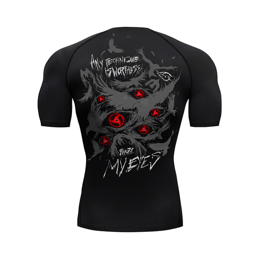 Dark Raven 2.0 Compression Shirt Black - AY - Line Anime
