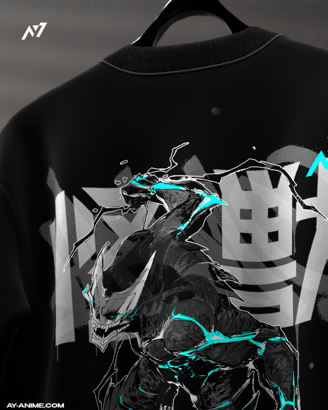 Kaiju Surge Streetwear Shirt Black - AY - Line Anime