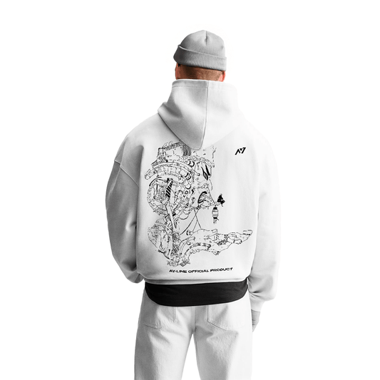 Cycle of Despair Streetwear Hoodie White - AY - Line Anime