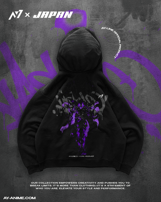 King of the Ants Streetwear Hoodie Black - AY - Line Anime
