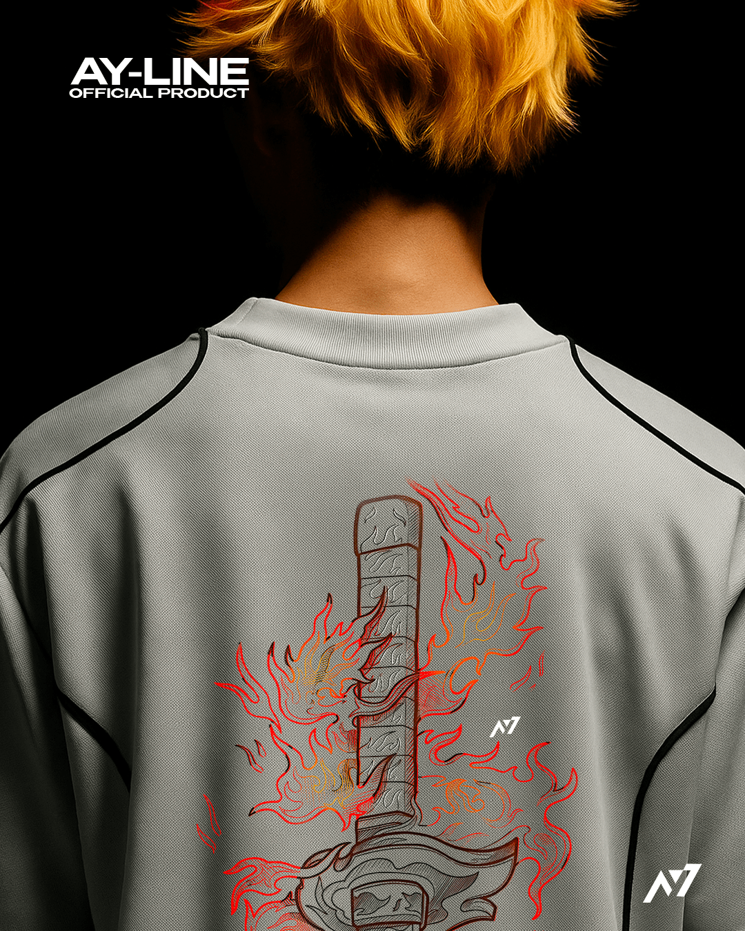 Fire Hashira Streetwear Racing Shirt - AY - Line Anime