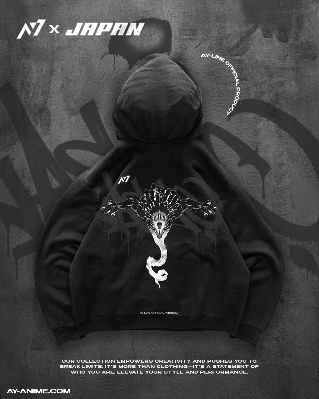LOVE. Streetwear Hoodie - AY - Line Anime