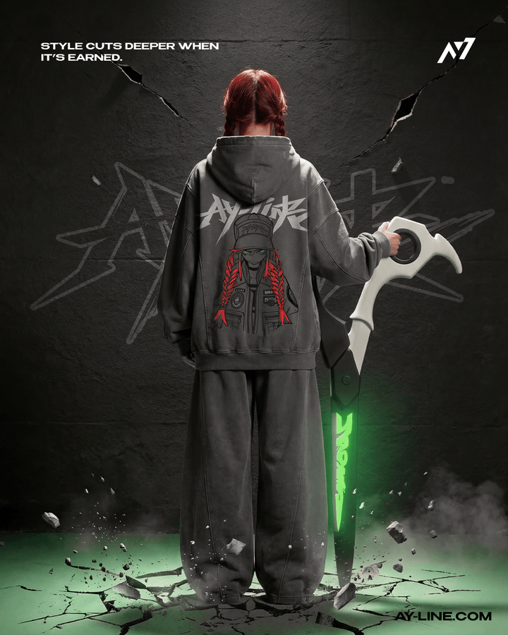 Emerald Glare Streetwear Hoodie