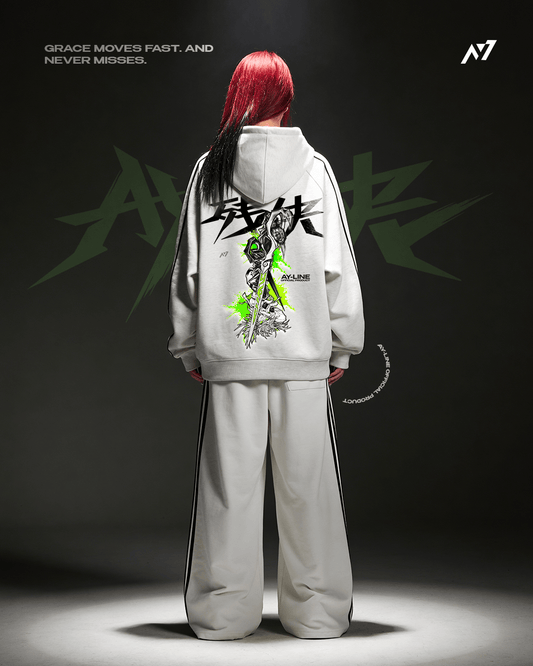 Neon Remorse Striped Hoodie - AY - Line Anime