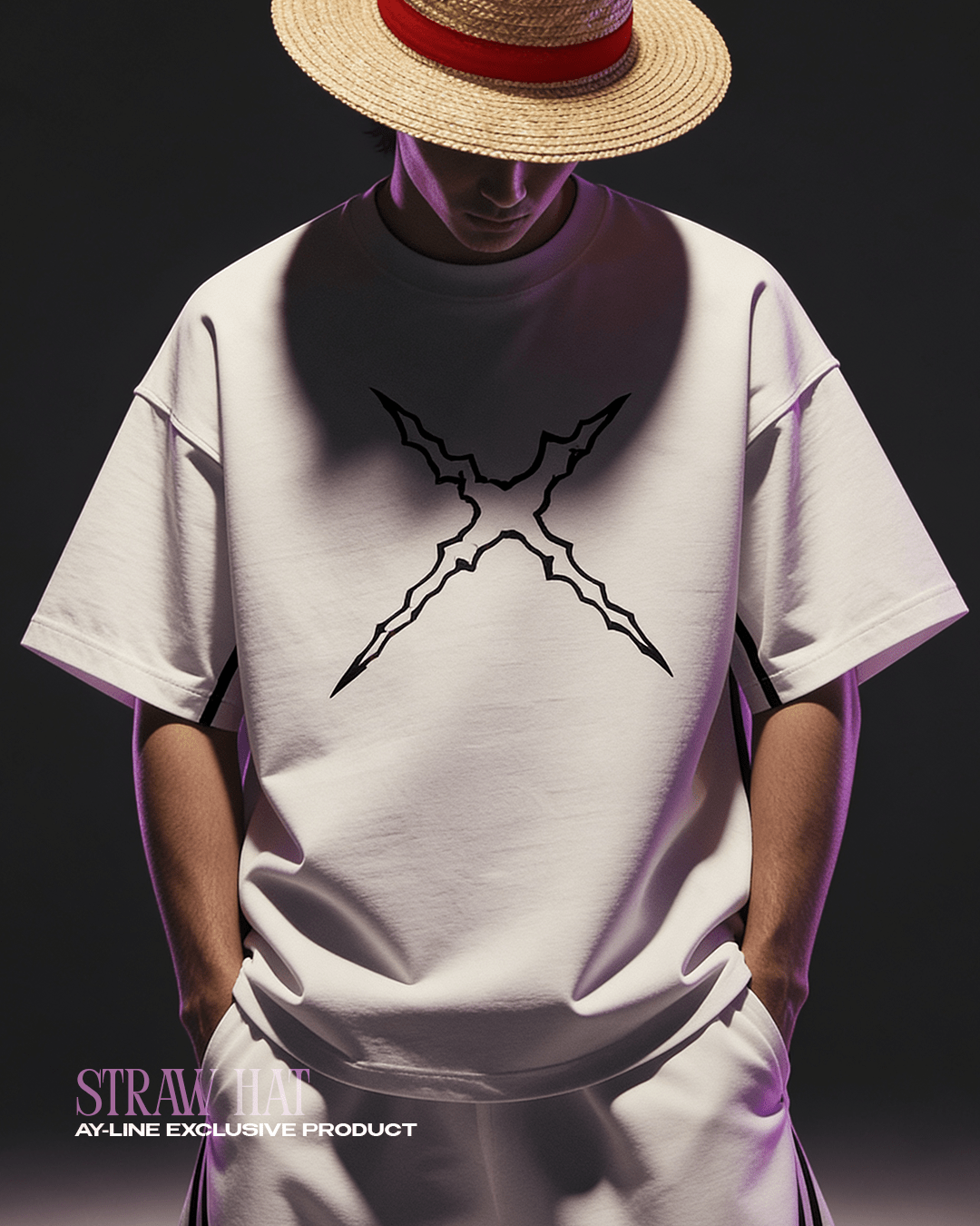 Straw Hat Streetwear Shirt - AY - Line Anime