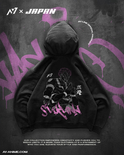 The Disgraced One Streetwear Hoodie Black - AY - Line Anime