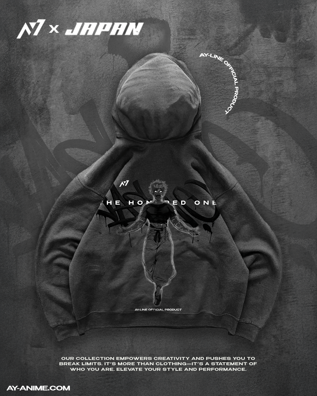 The Honored One 3.0 Streetwear Hoodie - AY - Line Anime