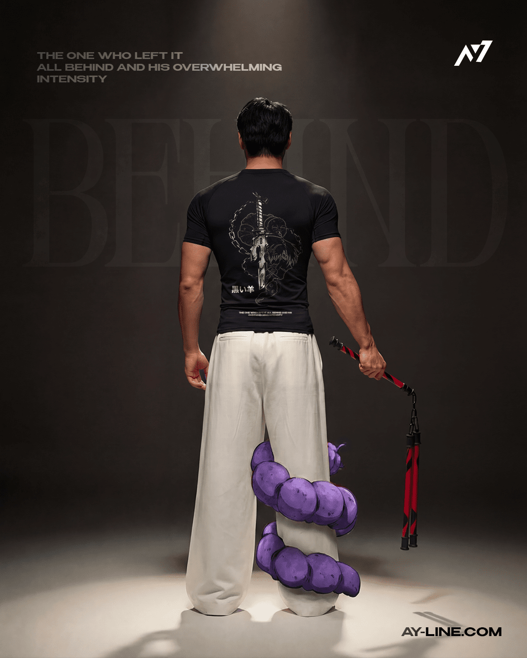 BEHIND Compression Shirt - AY - Line Anime