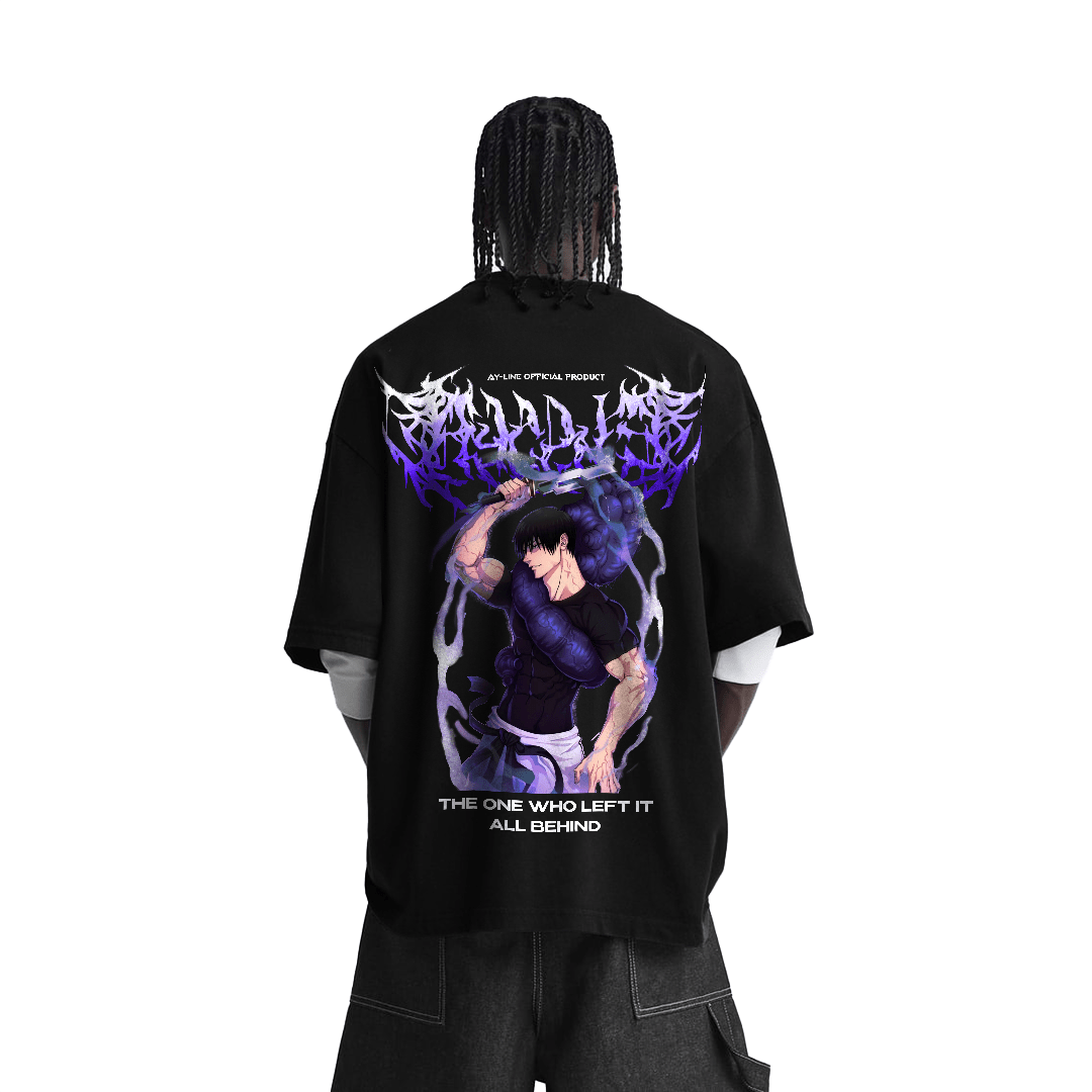The One Who Left It All Behind Streetwear Shirt Black Heavyweight - AY - Line Anime