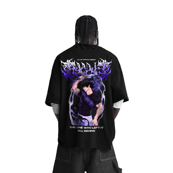The One Who Left It All Behind Streetwear Shirt Black Heavyweight - AY - Line Anime