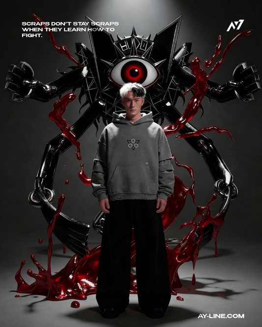 Scrap God Streetwear Ripped Hoodie - AY - Line Anime