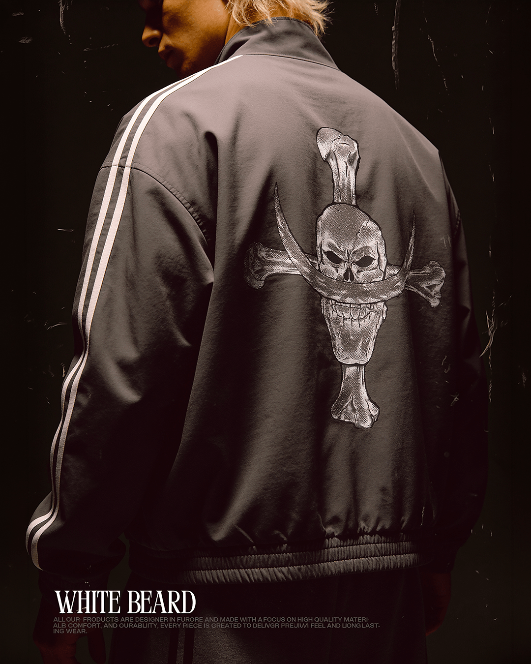 White Beard Streetwear Jacket - AY-Line Anime