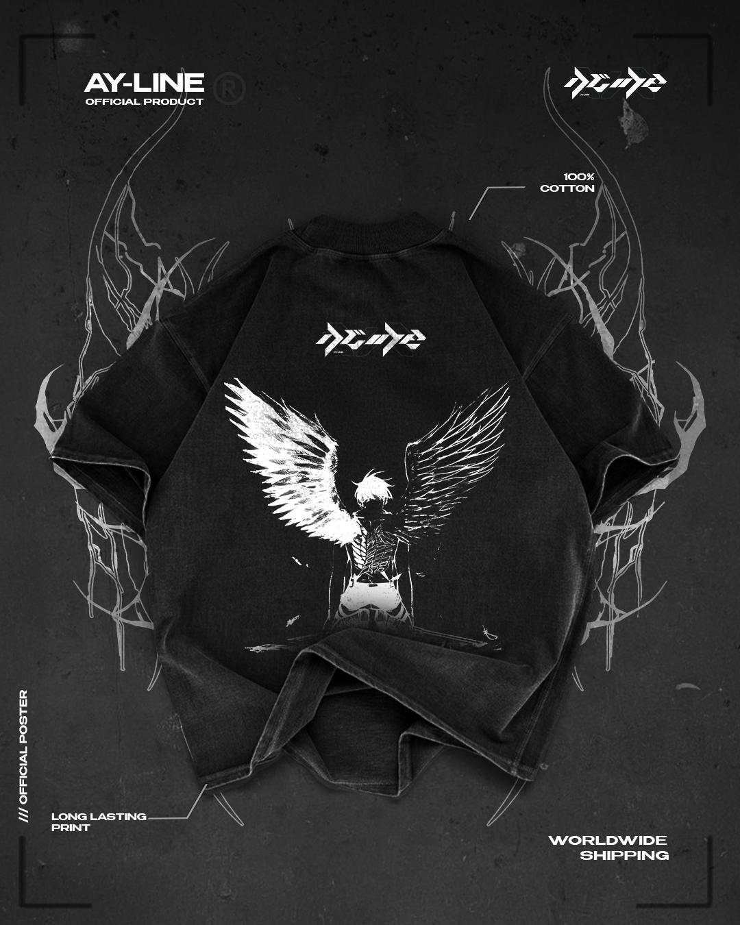 Wings of Destruction Streetwear Shirt - AY - Line Anime