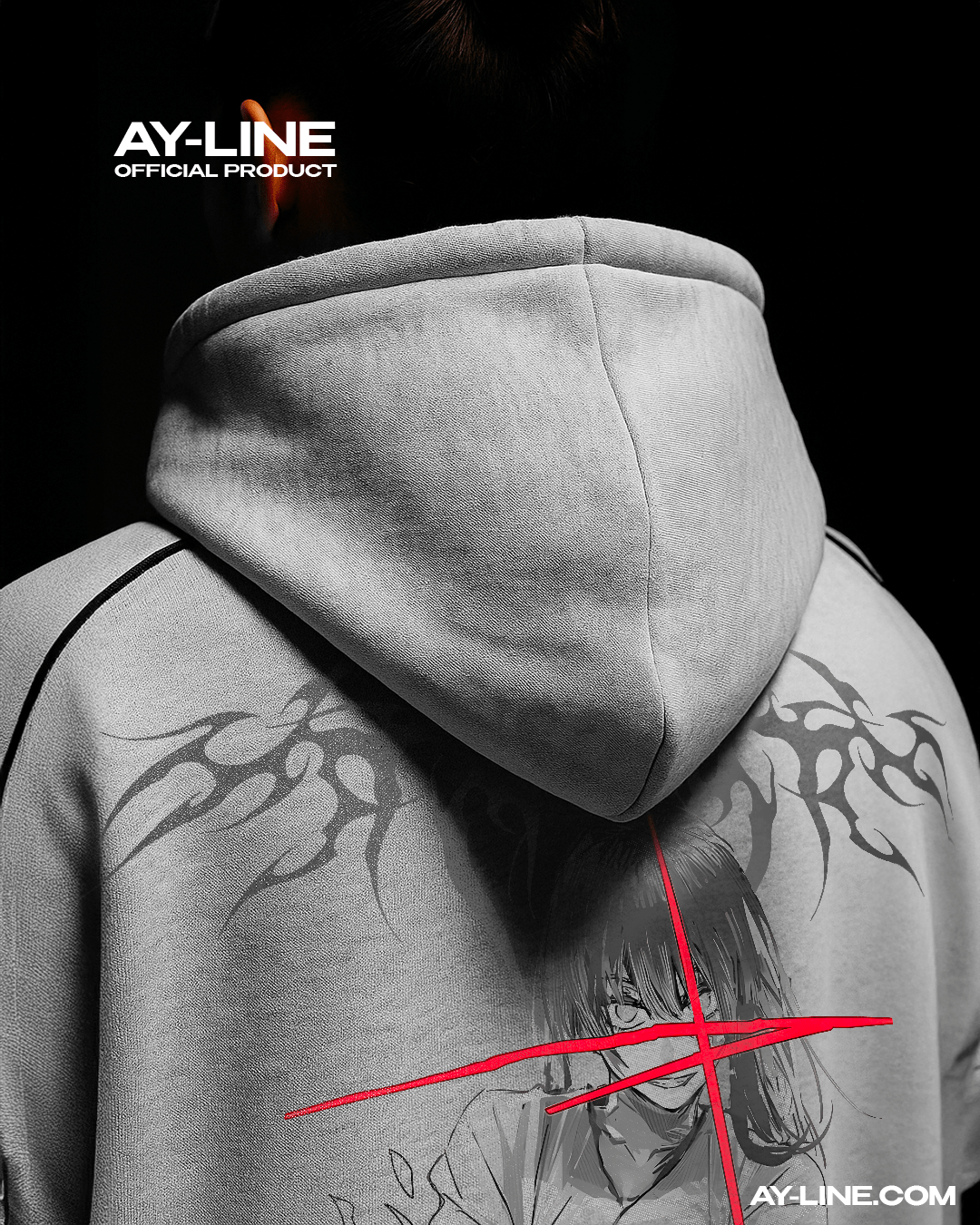 Crossfire Striped Hoodie - AY - Line Anime
