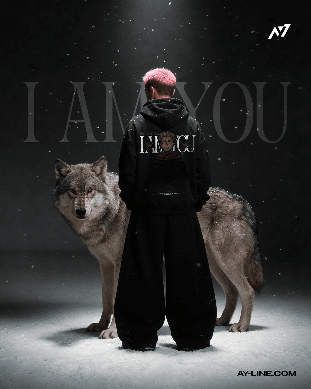 I AM YOU Streetwear Hoodie - AY - Line Anime