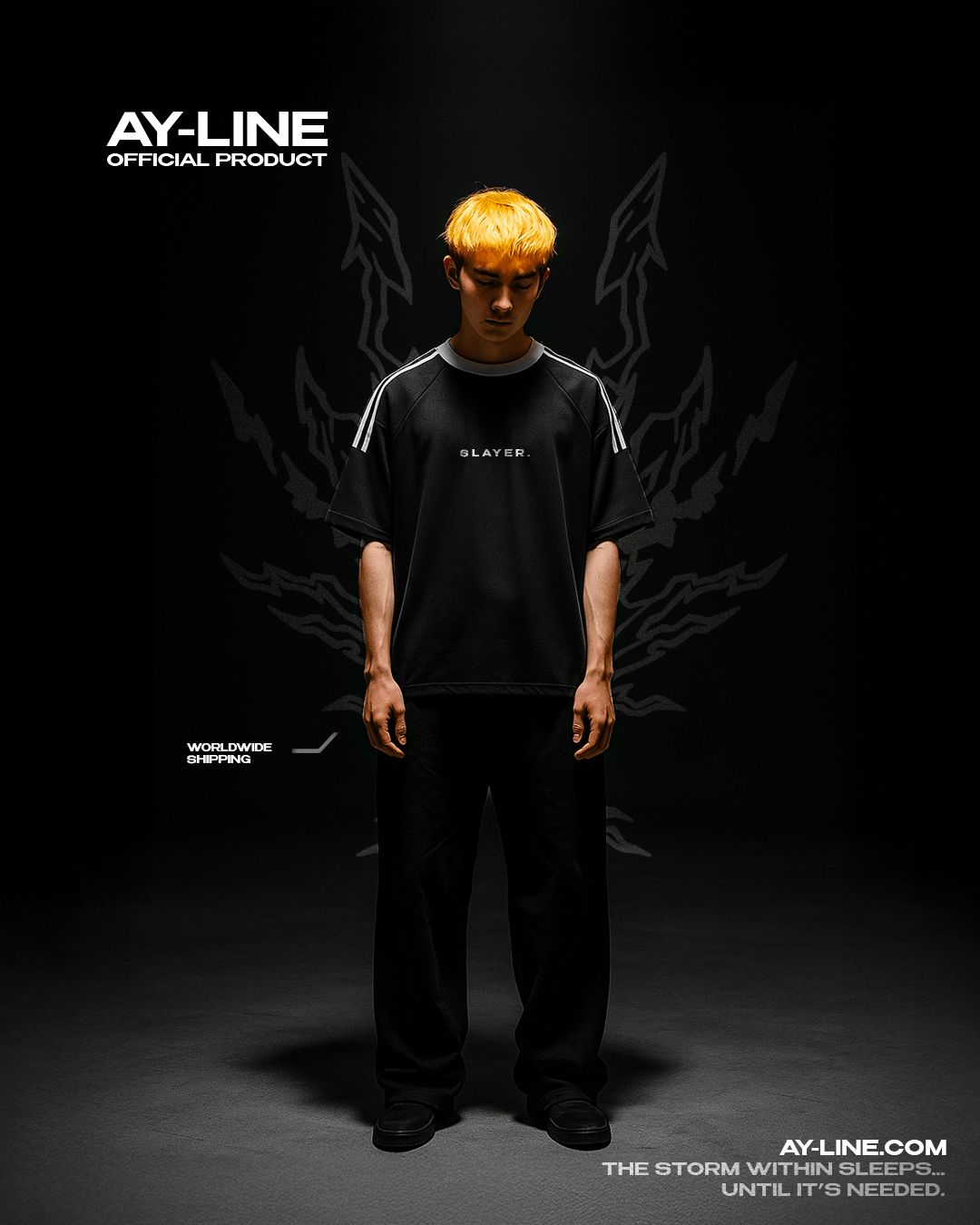 Thunderclap 2.0 Streetwear Crewneck Shirt - AY - Line Anime