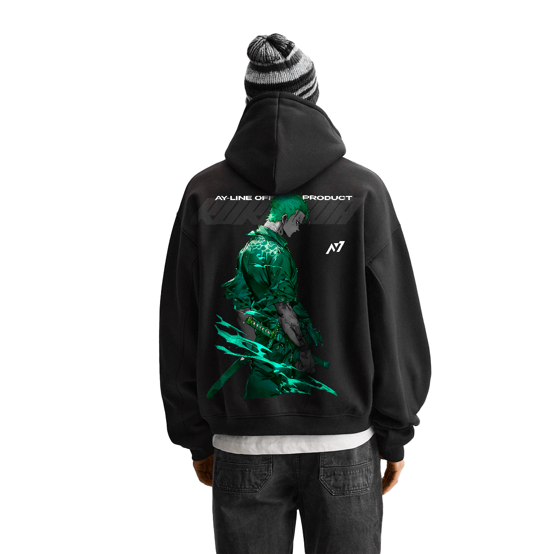 Pirate HunterY2K Streetwear Hoodie Black - AY - Line Anime